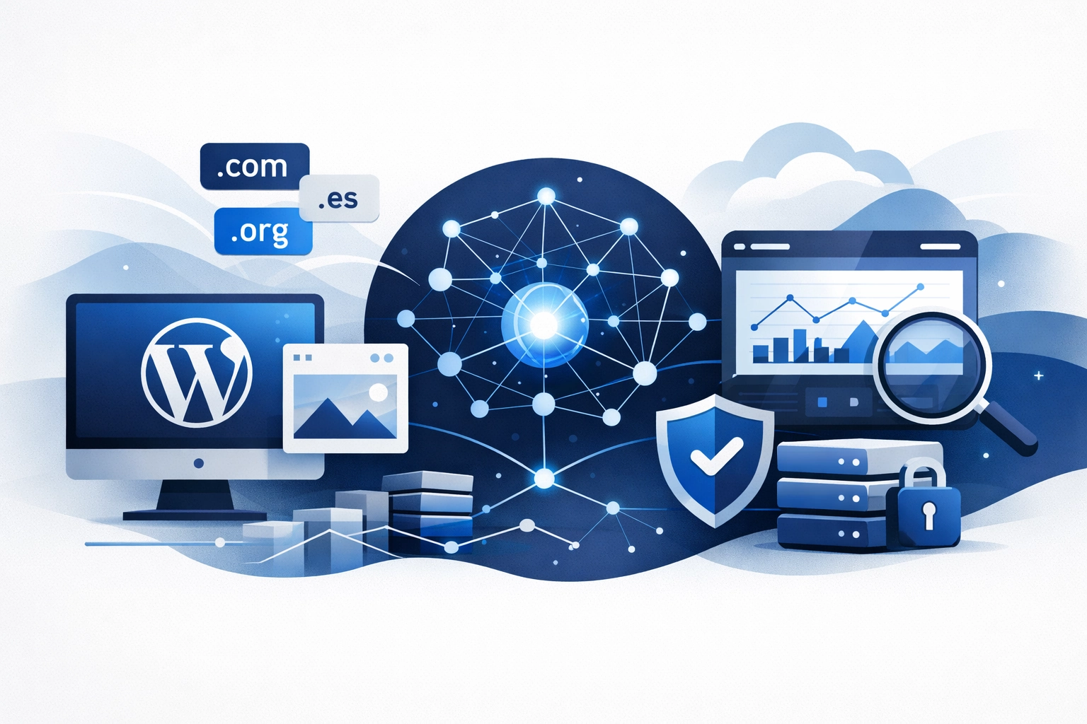 Del inventario a la confianza: observabilidad para carteras de dominios mult-TLD en WordPress y sitios estáticos