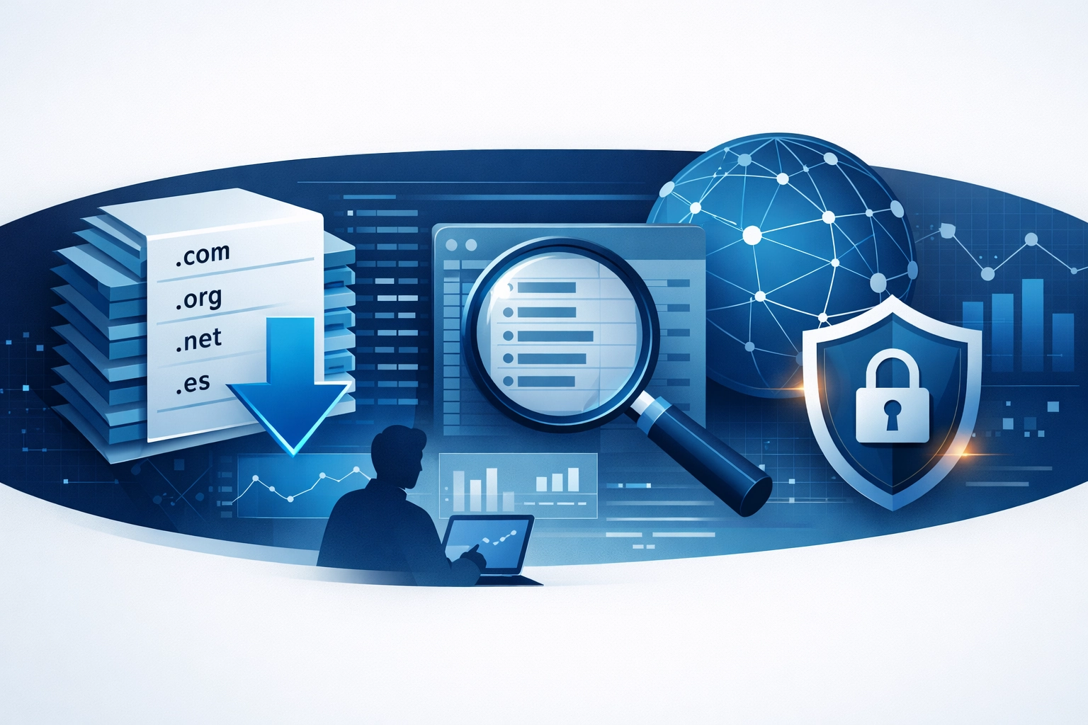 Descargas masivas de listas de dominios por TLD: ética, riesgos y uso estratégico para gestores de carteras