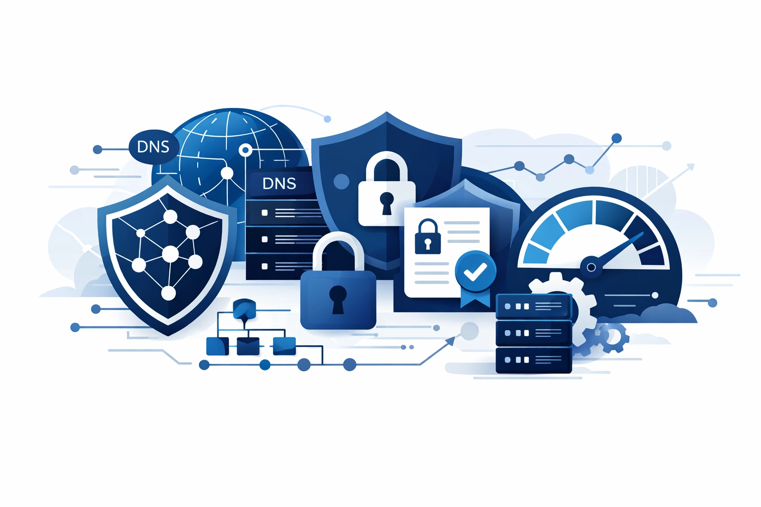 Gobernanza basada en políticas para carteras de dominios: DNS, TLS y rendimiento