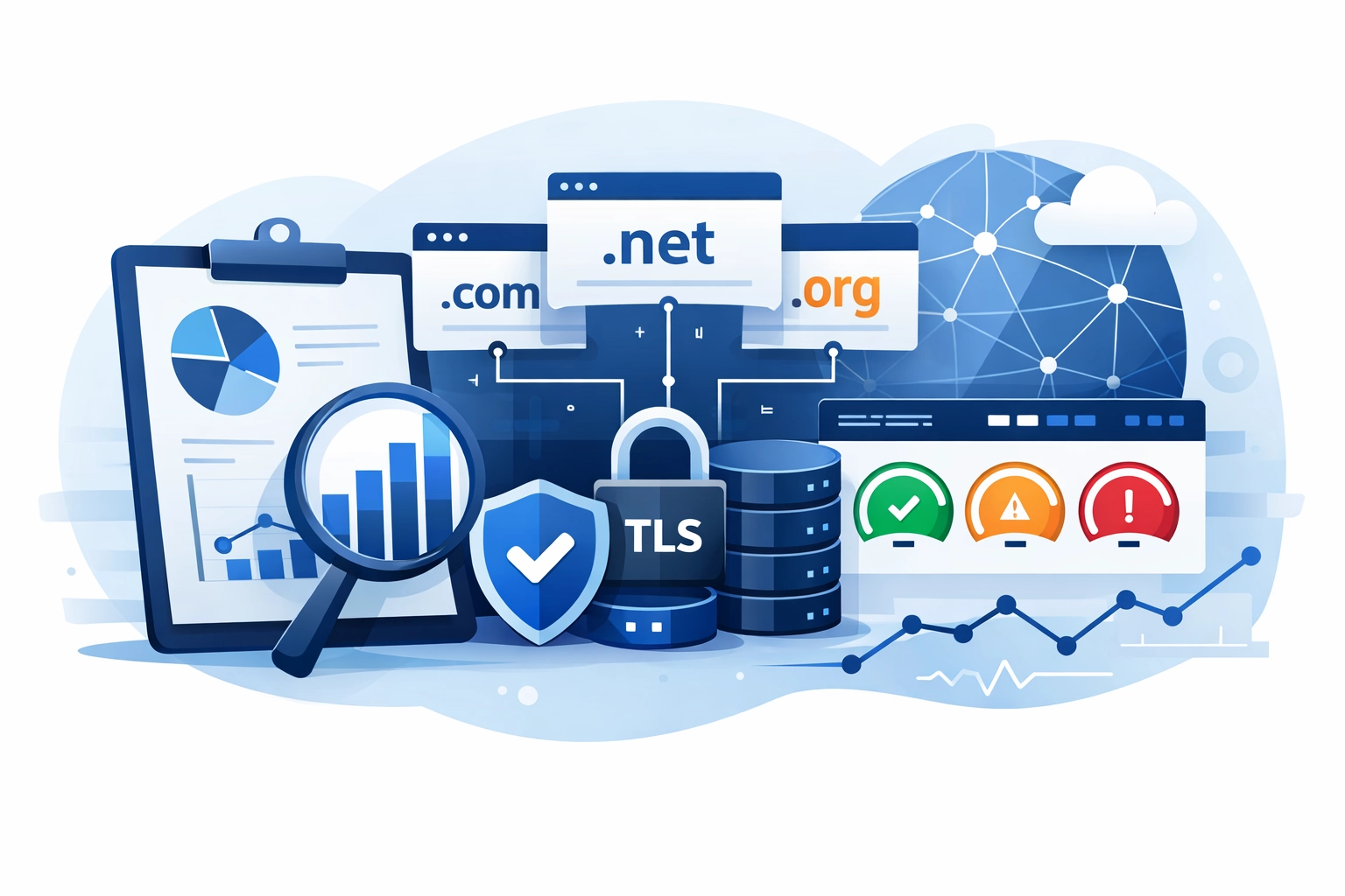 Informes ejecutivos para carteras mult-TLD: convertir CWV, DNS y TLS en decisiones estratégicas