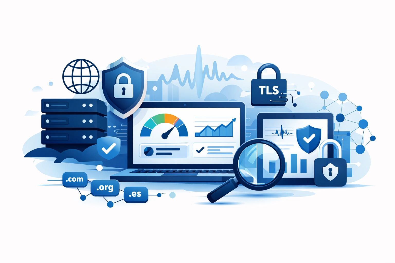Pruebas automatizadas de DNS y TLS en carteras mult-TLD: asegurando CWV, rendimiento y seguridad